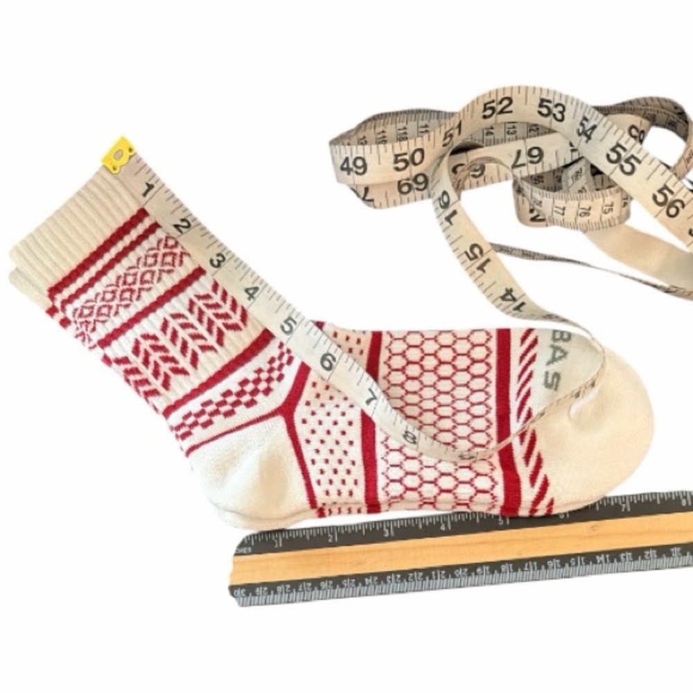 Bombas 2 Pair Socks Size M 

Fairisle Ankle Red & Cream - Picture 4 of 6